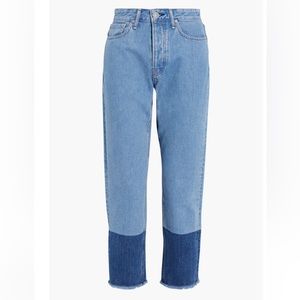 Rag & Bone Maya high-rise two-tone slim crop jean